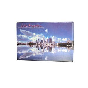 Vintage Los Angeles California Magnet Downtown Skyline LA Souvenir Vacation